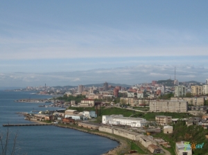 Вид на город с самой южной части полуострова Эгершельда