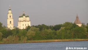 Вид Кремля с правого берега Волги